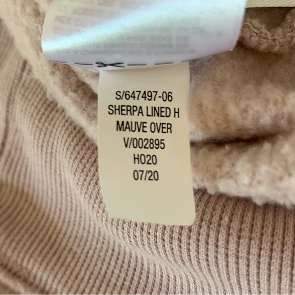 OLD NAVY Sherpa Lined Hood Pullover Sweatshirt in MAUVE SIZE LARGE - Picture 11 of 12